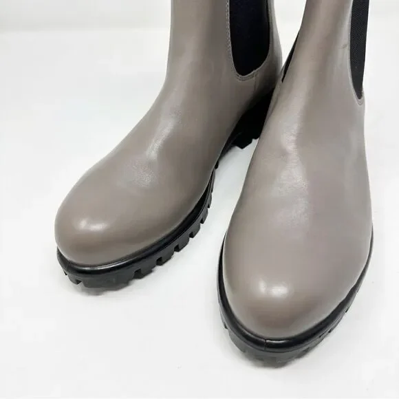 Ecco Grey Leather Chelsea Slip On Boot Size 10-10.5 Modtray - Picture 3 of 9